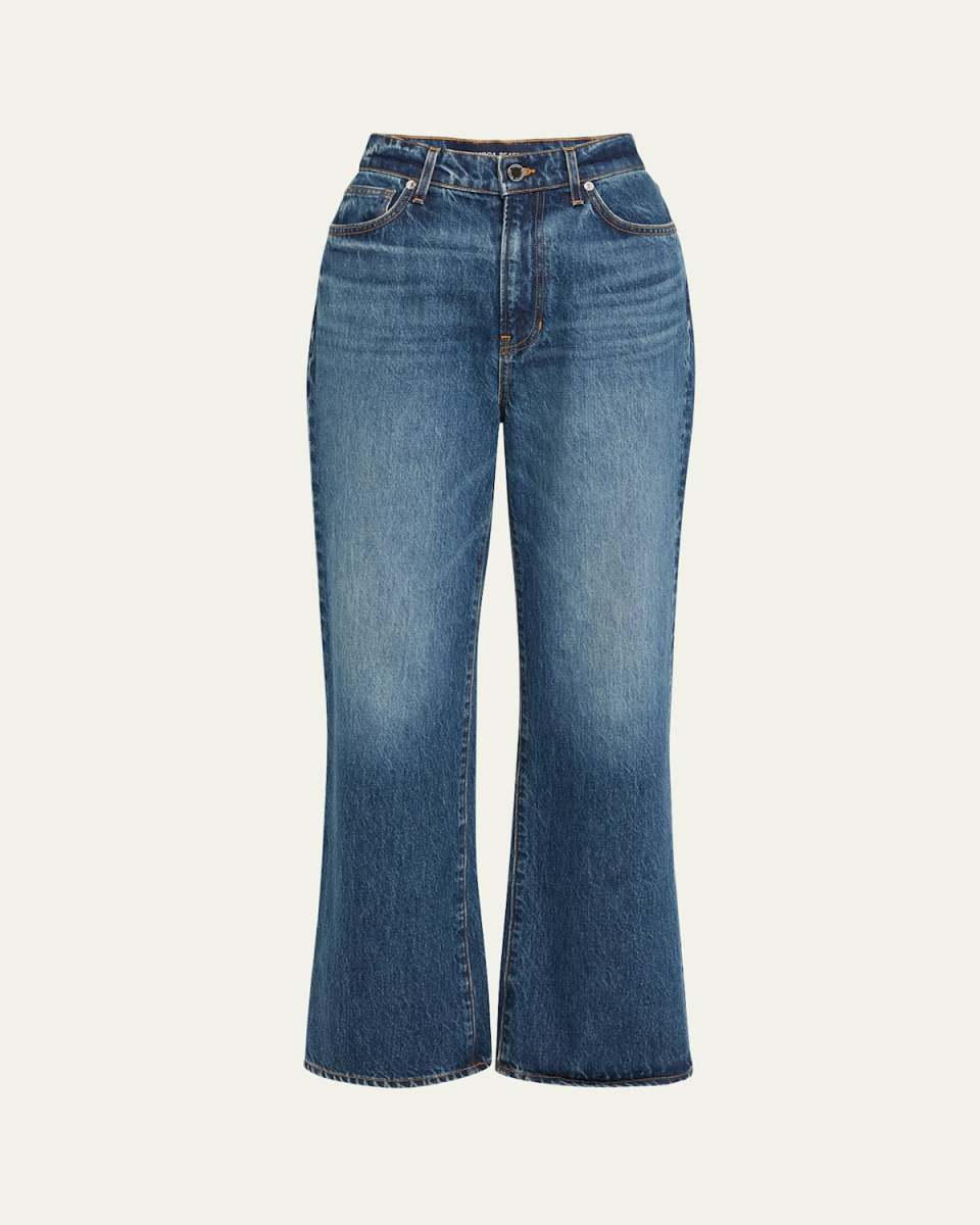 Dylan High-Rise Straight Ankle Jeans